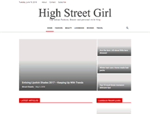 Tablet Screenshot of highstreetgirl.com